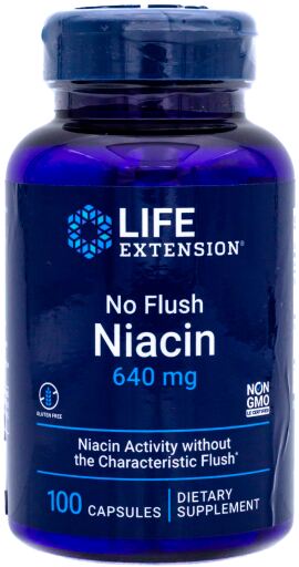 No Flush Niacina 640 mg 100 Cápsulas